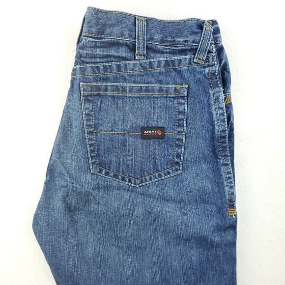 Ariat Work FR M3 Flame Resistant Jean Loose Straight CAT2 "33x30" Real 35x29 New - Picture 12 of 13